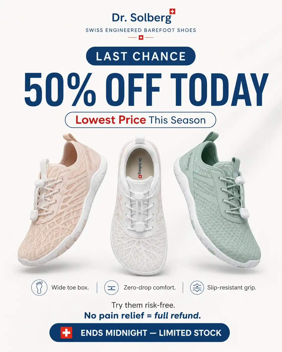 Dr. Solberg 50 percent off today