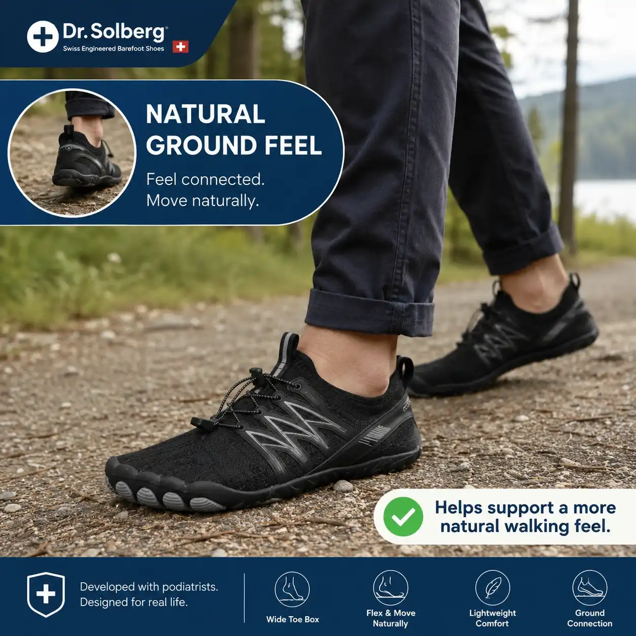 Men's Dr. Solberg natural ground feel shoes