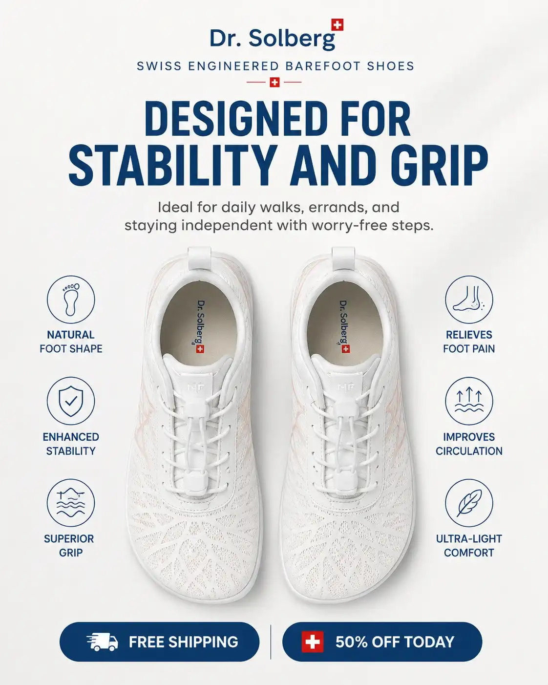 Designed for stability and grip Dr. Solberg shoes